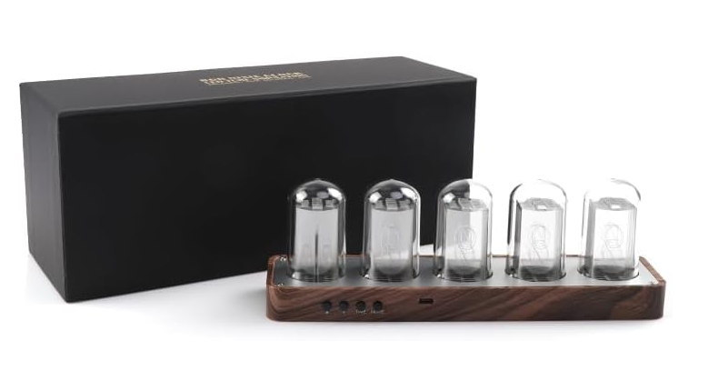 Nixie Tube Clock with Wi-Fi SYNC, Alarm & Timer, 12H/24H Display