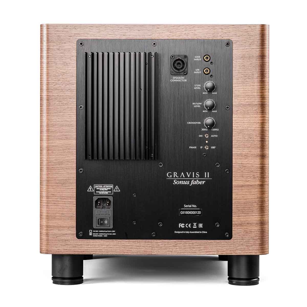Sonus Faber Gravis II 10" Powered Subwoofer - Walnut