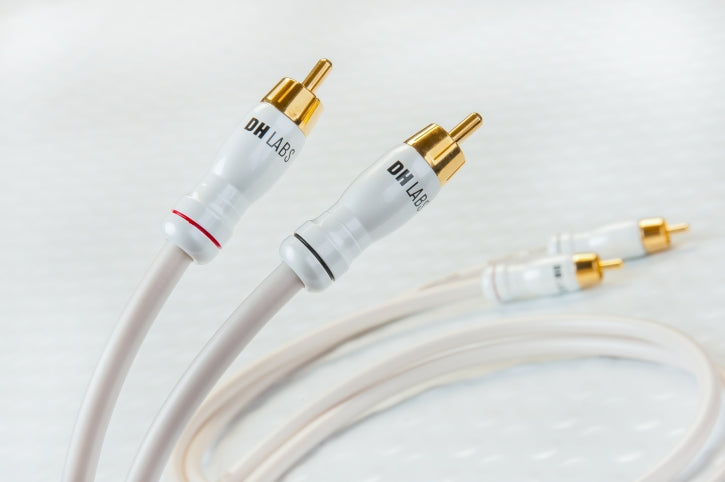DH Labs White Lightning RCA Interconnect Cables - PAIR