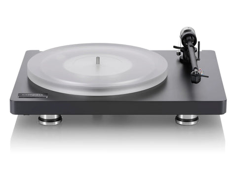 Thorens Chrome Record Stabilizer with Wooden Box - Dedicated Audio