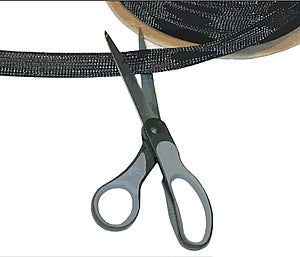 1/2" Clean Cut Black Tech Flex Cable Dressing - Per Foot