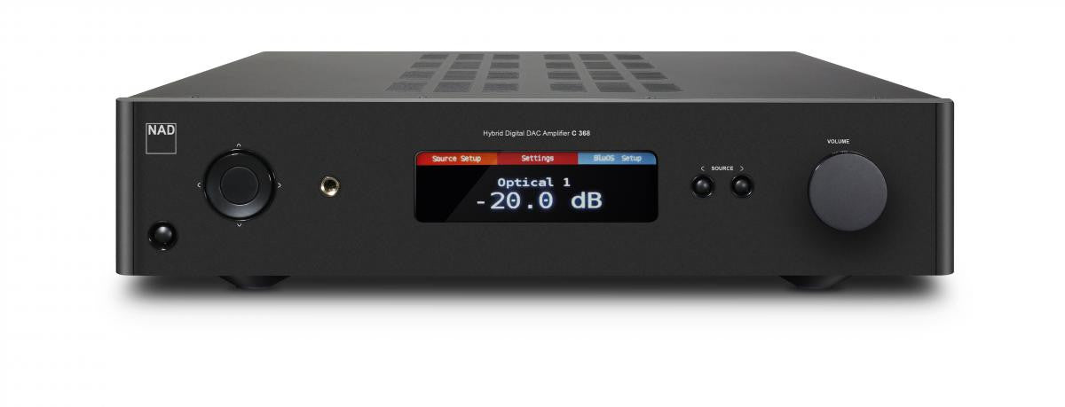 NAD C 368 BluOS-2i Stereo integrated amplifier with built-in BluOS™ streaming, Apple AirPlay® 2, and Bluetooth®