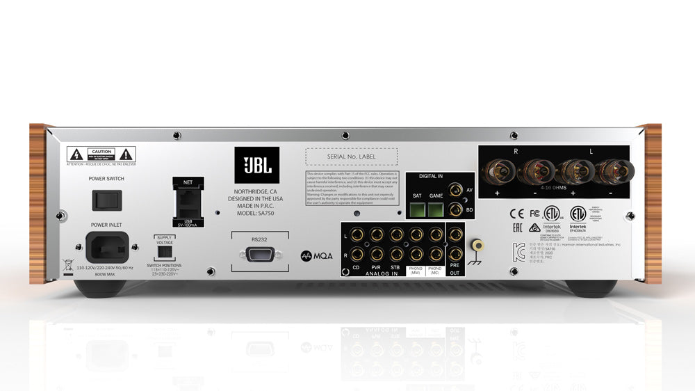 Products JBL SA750 Vintage Style Integrated Amplifier