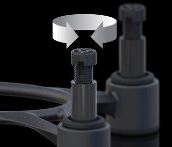 IsoAcoustics Aperta Monitor Aluminum Speaker Isolation Stands - BLACK - PAIR