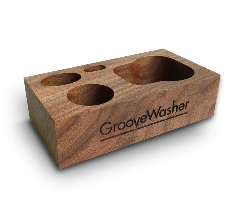 GrooveWasher Walnut Display Block