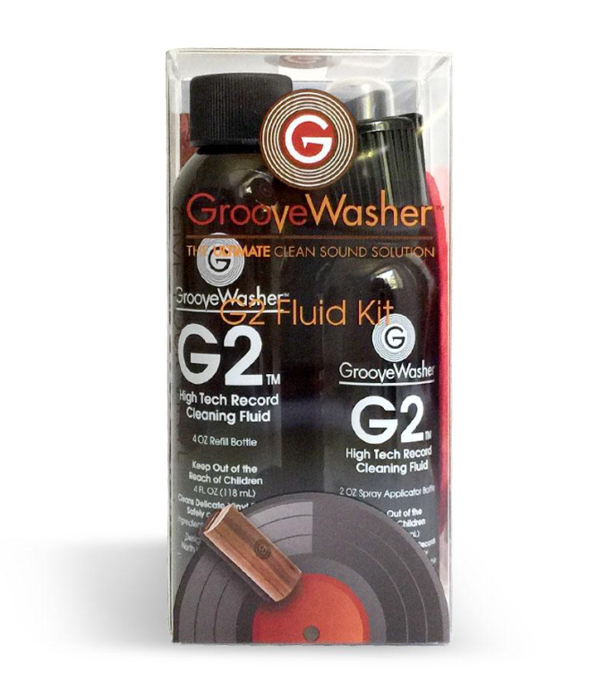 GrooveWasher G2 Record Cleaning Fluid Kit - 2 oz Mist Spray and 4 oz Refill