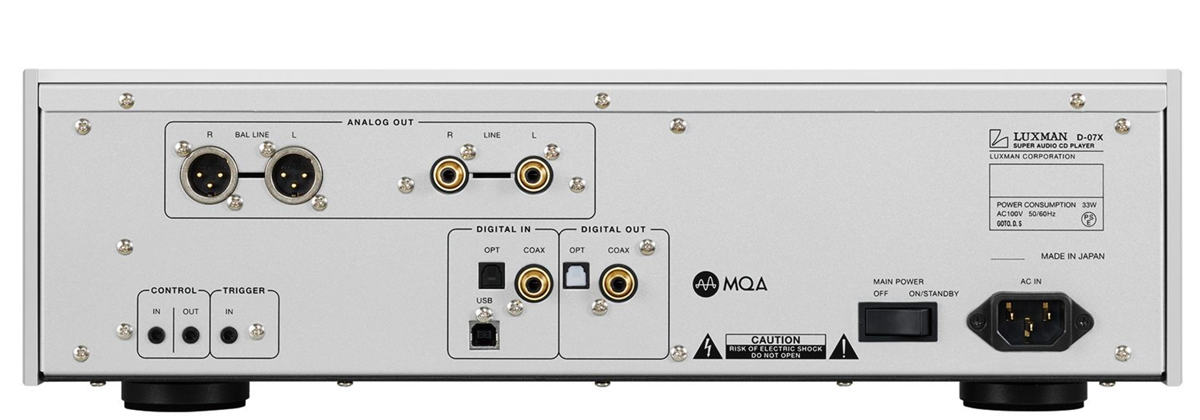 Luxman D-07X CD/SACD DAC/Transport Digital Player with MQA Luxman D-07X CD/SACD DAC/Transport Digital Player with MQA